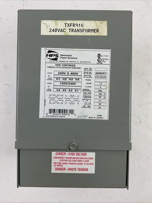 HAMMOND POWER SOLUTIONS C1F1C5LES 240V X 480V 120V/240V 1.5kVA COMMERCIAL POTTED0