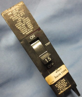 GENERAL ELECTRIC E11592-D 15A 1-POLE CIRCUIT BREAKER0
