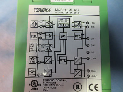 PHOENIX CONTACT MCR-f-UI-DC MCR FREQUENCY MEASURING TRANSDUCER, PROGRAMMABLE3