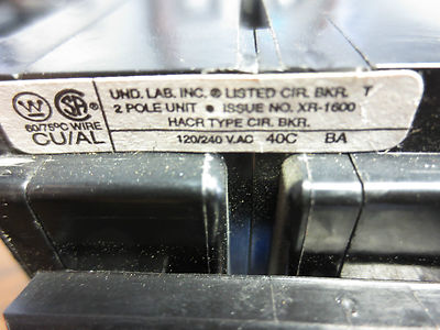 WESTINGHOUSE BA215 QUICKLAG CIRCUIT BREAKER 15A, 2-POLE - CUTLER-HAMMER6