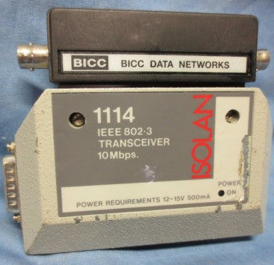 BICC DATA NETWORKS 1114 IEEE802-3 TRANSCEIVER 10Mbps0
