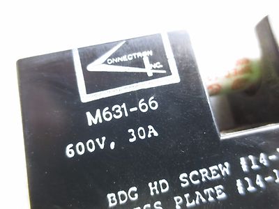 CONNECTRON M631-66 FUSE HOLDERS - 600V, 30A  - LOT of 12 - WITH FUSES2