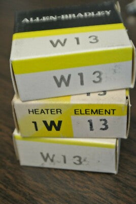 LOT of 3 / ALLEN-BRADLEY W13 THERMAL OVERLOAD HEATER ELEMENT / NEW SURPLUS0