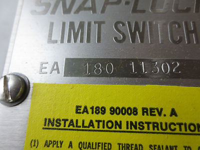 NAMCO EA180-11302 SNAP-LOCK LIMIT SWITCH - NEW SURPLUS0