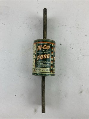 BUSSMANN KRP-C 1000 HI-CAP TIME DELAY CURRENT LIMITING FUSE 1000AMP 600VAC0