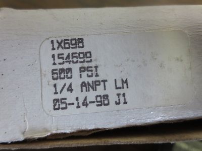 USG / AMETEK 154599 / GRAINGER 1X698 LIQUID-FILLED GAUGE - 2-1/2" 1/4 ANPT 0-6001