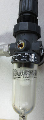 NORGREN B07-201-M1KA FILTER REGULATOR, PINACLE VALVE, WINTERS GAUGE 0-700psi5