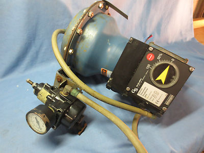 DEZURIK PNEUMATIC ACTUATOR 9438871R001 w/ EP5 POSITIONER & AFR2 REGULATOR0