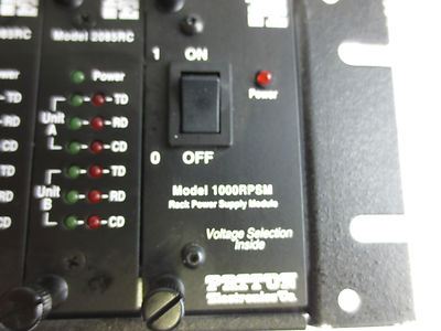 PATTON 1000RPSM / 1000R16P RACK POWER SUPPLY MODULE w/ 2085RC's1
