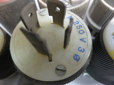 MIXED LOT of 7 HUBBELL & ARROW-HART 3- & 4-PRONG PLUGS and RECEPTACLES6