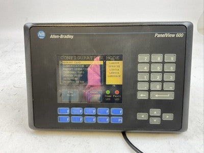 ALLEN BRADLEY 2711-B6C2 SER B FRN 3.30 REV C PANELVIEW 600 100-240VAC 0.6-0.35A0