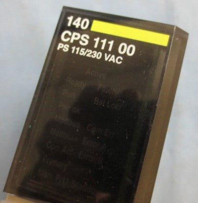 MODICON SCHNEIDER AUTOMATION 140 CPS 111 00 POWER SUPPLY MODULE 115/230VAC 3A0