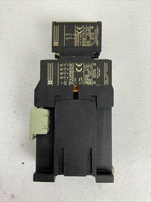 TELEMECANIQUE CA3DN40 600VAC 10A CONTACTOR 24VDC COIL LA4DE1E 24-48VDC LA1DN021