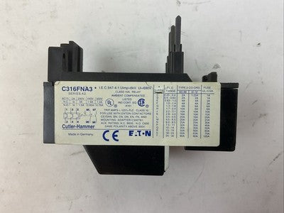 CUTLER HAMMER C316FNA3* OVERLOAD RELAY 7.5-11A1