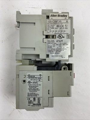 ALLEN BRADLEY STARTER (100-C09*10 CONTACTOR 120V COIL+193-ED1CB RELAY 1.0-5.0A)3