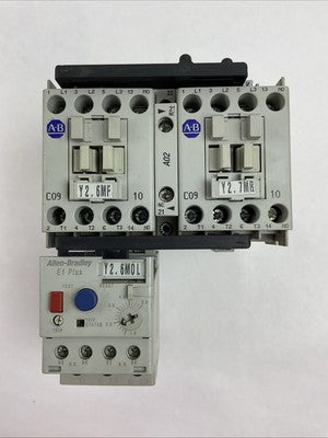 ALLEN BRADLEY 104-C09DJ22 REVERSING STARTER (100-C09*10 + 193-ED1CB 1.0-5.0A)0