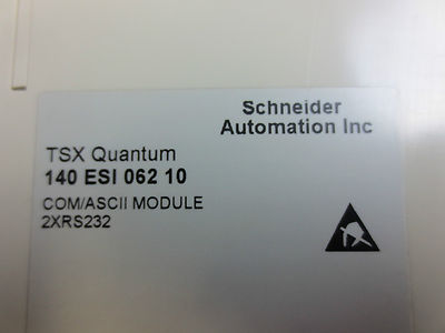 SCHNEIDER AUTOMATION TSX QUANTUM - 140 ESI 062 10 - COM/ASCII MODULE 2XRS2323