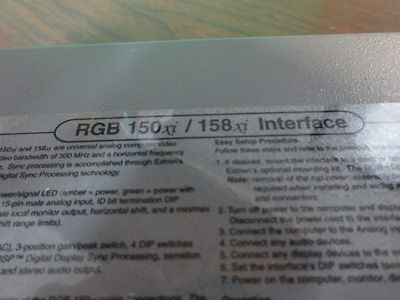 EXTRON RGB 150xi UNIVERSAL15-PIN HD INPUT MOUNTABLE COMPUTER INTERFACE w/ AUDIO6