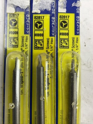 EAZYPOWER ISOMAX 82817 5-15/16" 149mm TRIPLE-Y  FITS TRI-WING SCREWS (LOT OF 3)1