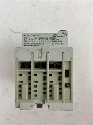ALLEN BRADLEY 140-MN-1000 MANUAL MOTOR STARTER SER C 25A 600V 3PH 20HP1