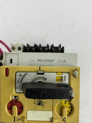 ALLEN BRADLEY STARTER 190-A40 120V COIL 190-P060 190-CPS40* 190-A11-11 190-T11-3