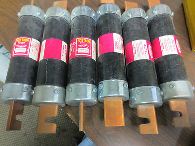 BUSSMANN FUSETRON FRS-R-125 FUSE 125A 600VAC 300VDC***LOTOF6***0