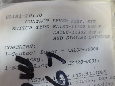 NAMCO EA181-10130 CONTACT LEVER ASSY KIT for EA180-11302 Rev. F, H - NEW SURPLUS0