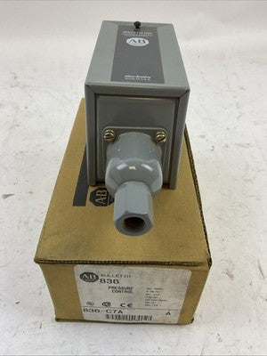 ALLEN BRADLEY 836-C7A PRESSURE CONTROL ADJ RANGE 4-150PSI ADJ DIFF 2-25PSI0