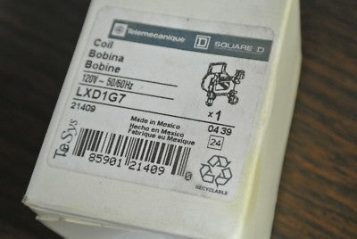 TELEMECANIQUE LXD1G7 - CONTACTOR COIL - 120V, 50/60Hz - NEW SURPLUS1