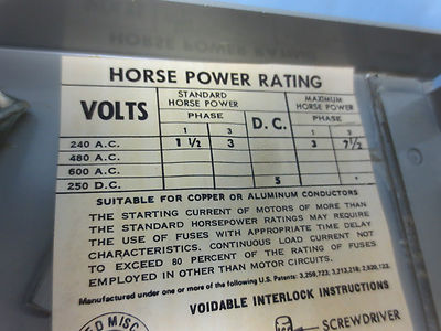 I-T-E V7B2211LR VACU BREAK PANELBOARD & SWITCHBOARD  240V 30-30A SURPLUS NEW6
