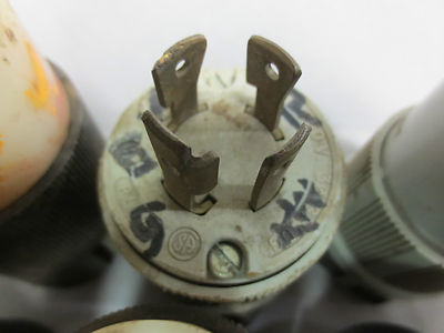 MIXED LOT of 7 HUBBELL & ARROW-HART 3- & 4-PRONG PLUGS and RECEPTACLES3