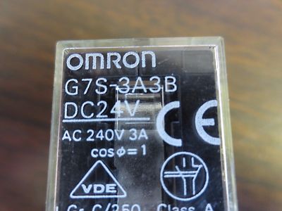OMRON G7S-4A2B RELAY - 24VDC, 240VAC, 3A 0
