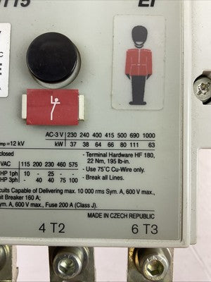 ALLEN BRADLEY 100S-D115EN22BC CONTACTOR SER B 100-DFSV500 SER A 380...500VAC2