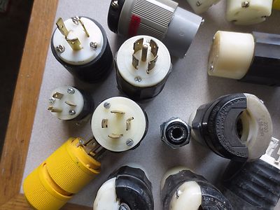 MIXED LOT of ELECTRICAL PLUGS and RECEPTACLES - VERY GOOD - LOT of 184