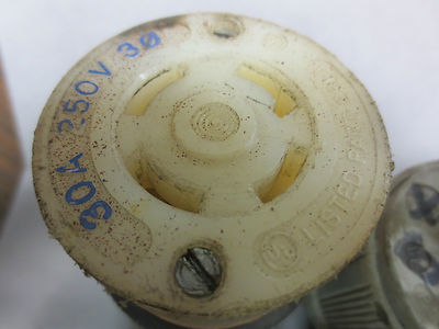 MIXED LOT of 7 HUBBELL & ARROW-HART 3- & 4-PRONG PLUGS and RECEPTACLES4