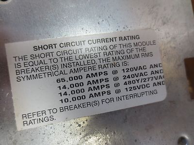 GE AMC6EY CIRCUIT BREAKER MODULE, MODEL 1 - 200A, 6-POLE, 480Y/MAX 7