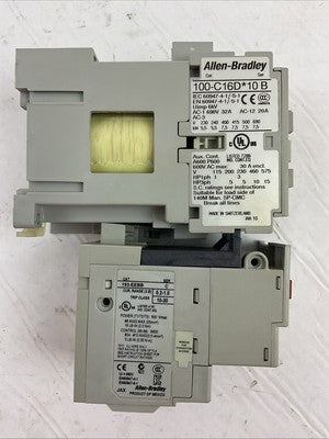 ALLEN BRADLEY STARTER (100-C16D*10 SER B COIL 24VDC + 193-EEBB 0.2-1.0A SER C)4