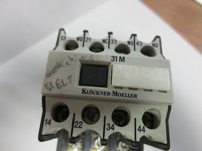 KLOCKNER-MOELLER DIL 0 M + 31 DIL M RELAY / CONTACTOR ASSEMBLY2