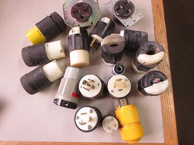 MIXED LOT of ELECTRICAL PLUGS and RECEPTACLES - VERY GOOD - LOT of 185