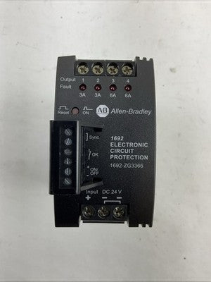 ALLEN BRADLEY 1692-ZG3366 SER A 24VDC 4-CHANNEL PROTECTION MODULE0