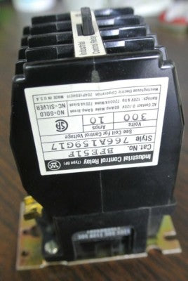 WESTINGHOUSE BFE51F INDUSTRIAL CONTROL RELAY, TYPE BF 300V, 10A - NEW SURPLUS0