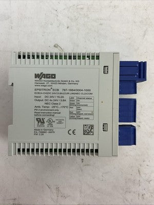 WAGO 787-1664/0004/1000 CIRCUIT PROTECTOR OUTPUT DC 4x24V/3.8A INPUT DC 24V1