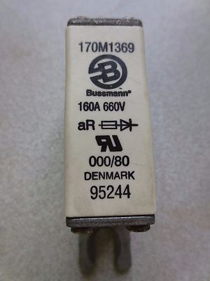 BUSSMANN 170M1369 SEMICONDUCTOR SQUARE BODY FUSE - 160A, 660V0