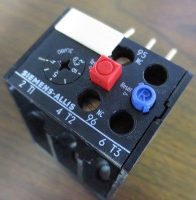 SIEMENS-ALLIS OLR0630CC0 THERMAL OVERLOAD RELAY 4.0A to 6.30A RANGE, NEW SURPLUS0