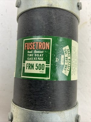 BUSSMANN FRN500 FUSETRON DUAL ELEMENT TIME DELAY CLASS K5 FUSE 500AMP 250VAC1