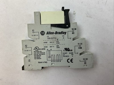 ALLEN BRADLEY 700-TBR224X SER A 24VDC 250VAC 10A RELAY 700-HLT12 SER A BASE1