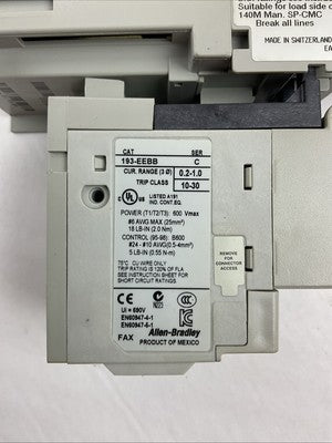 ALLEN BRADLEY STARTER (100S-C09DJ14C (100-C09D*10 +100S-F) + 193-EEBB 0.2-1.0A)3