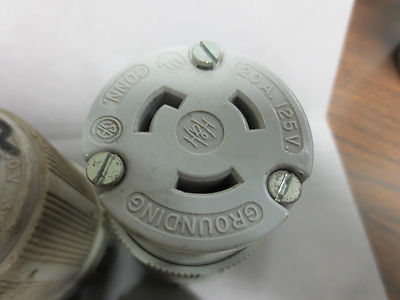 MIXED LOT of 7 HUBBELL & ARROW-HART 3- & 4-PRONG PLUGS and RECEPTACLES2