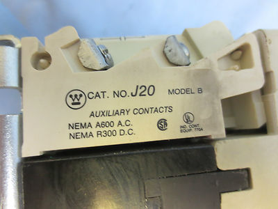 WESTINGHOUSE A201K3CA MOTOR CONTROL - SIZE 3 - MODEL J - 90A - 3-PH 5277C15G041