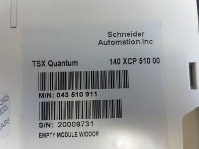 MODICON SCHNEIDER AUTOMATION 140 XCP 510 00 SPARE MODULE1